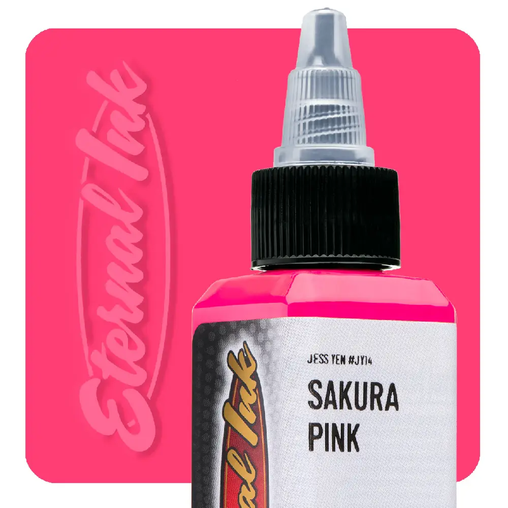 Tus Desen Eternal Ink Sakura Pink 60ml Jess Yen Eter Tattoo Supplies