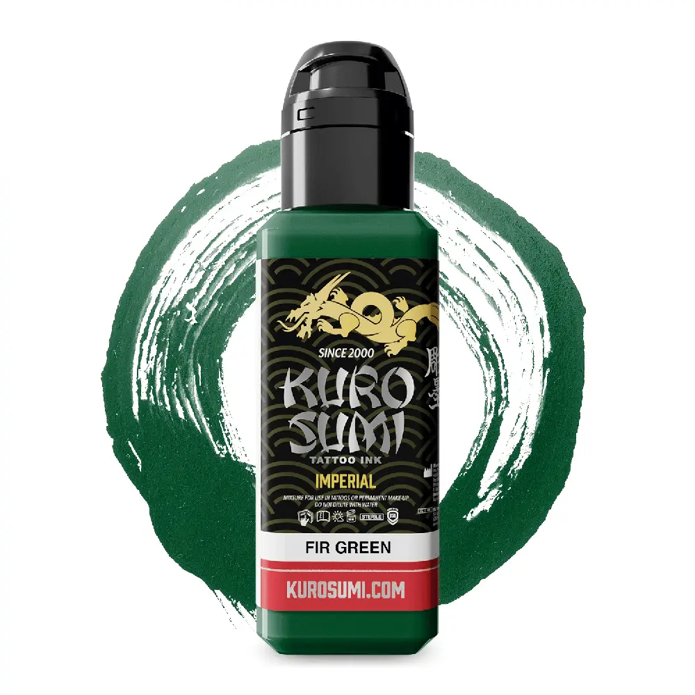 Kuro Sumi Imperial Tattoo Ink - Fir Green (EU REACH Version) tus tatuaj