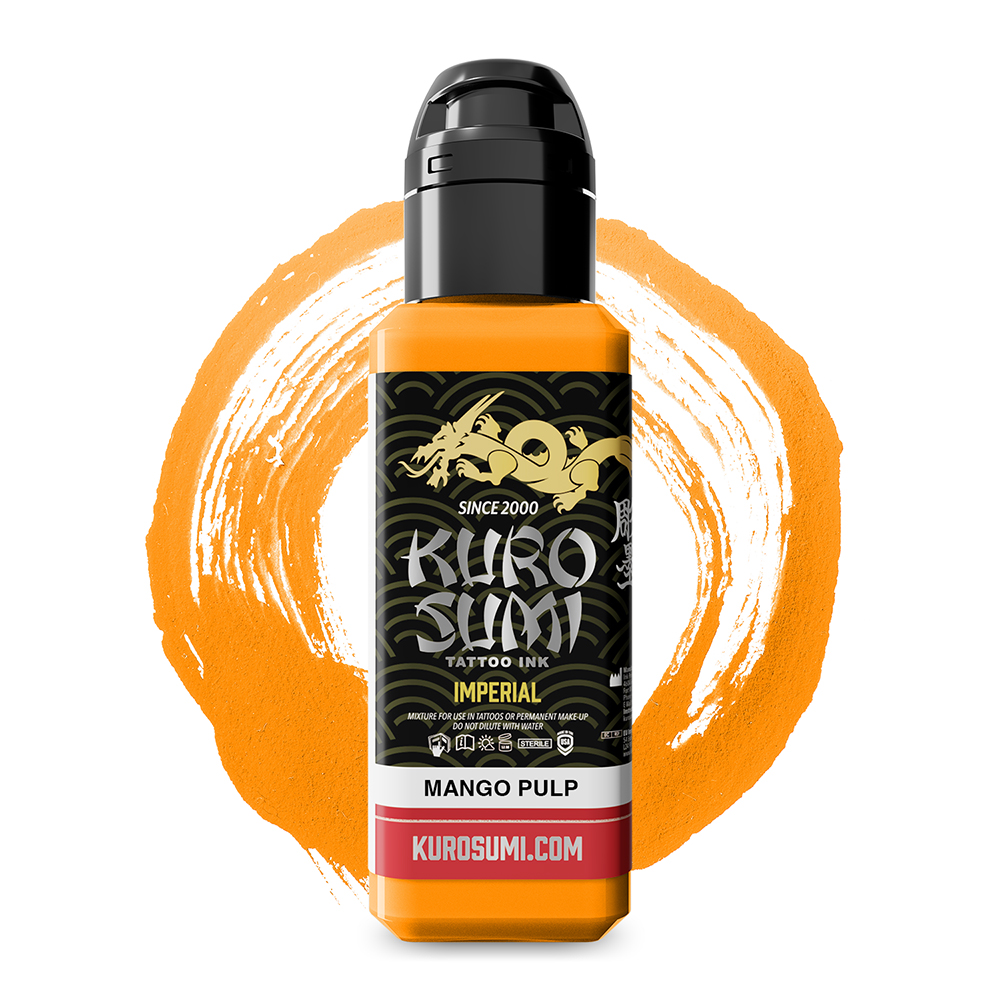 Kuro Sumi Imperial Tattoo Ink - Mango Pulp tus tatuaje