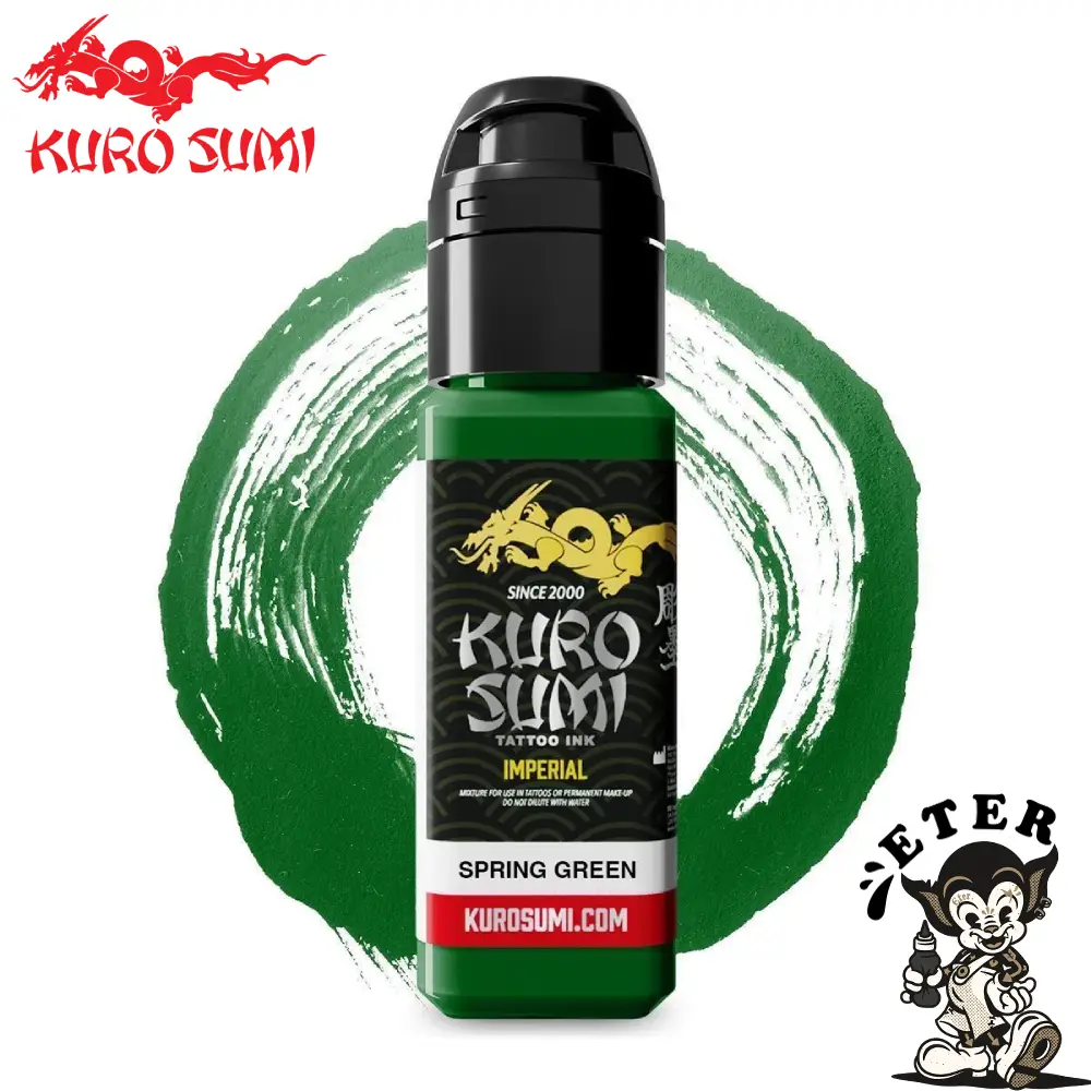 Kuro Sumi Imperial Tattoo Ink - Spring Green tus tatuaje