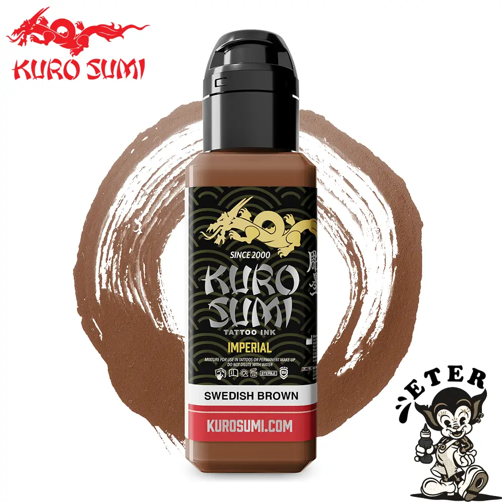 Kuro Sumi Imperial Tattoo Ink - Swedish Brun