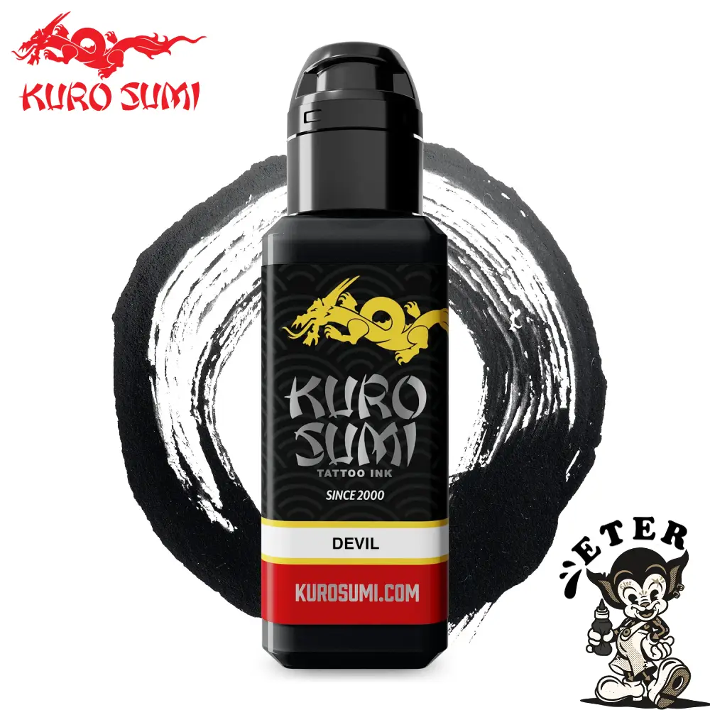 Kuro Sumi Imperial Tattoo Ink - Zhang Po - Devil Black