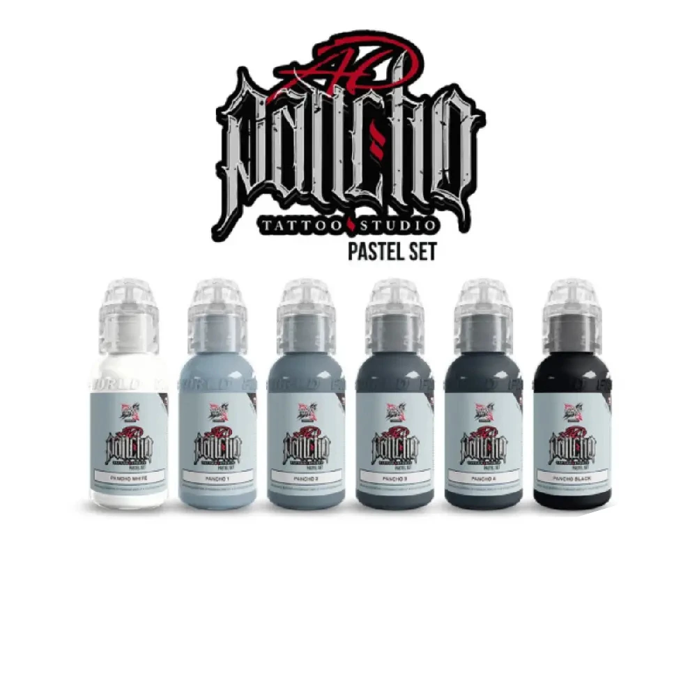 World Famous Tattoo Ink Tus Tatuaj Ad Pancho Set